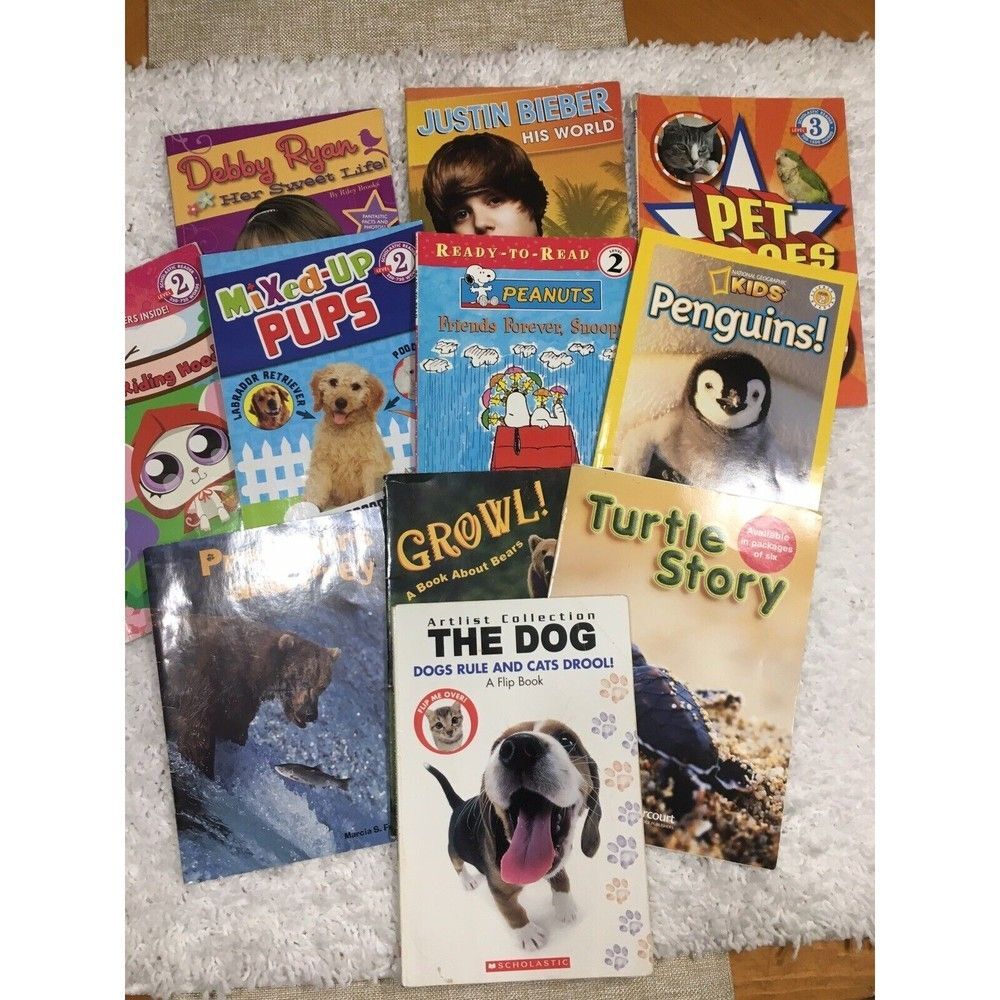 Scholastic Early Reader Book Bundle Level 2 3 Kids Books 11 Animals Dogs